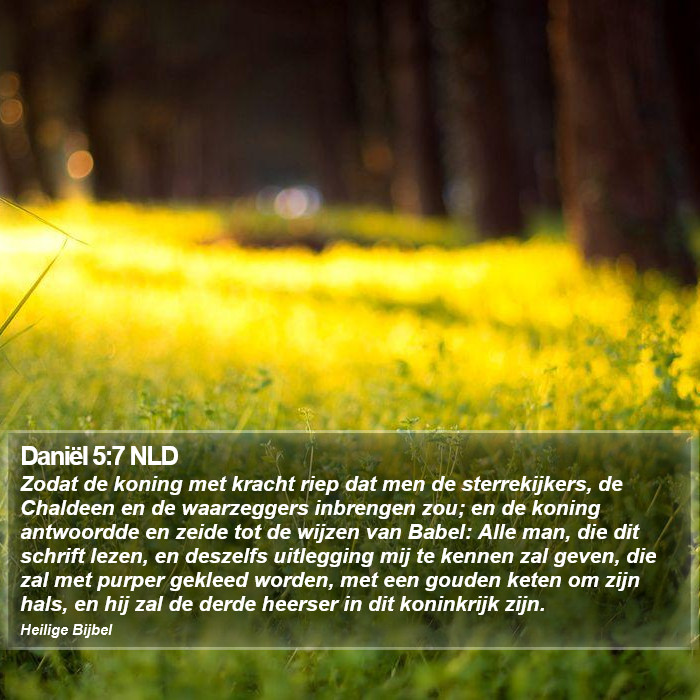 Daniël 5:7 NLD Bible Study