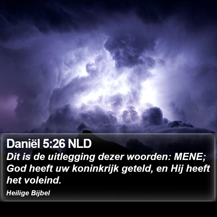 Daniël 5:26 NLD Bible Study