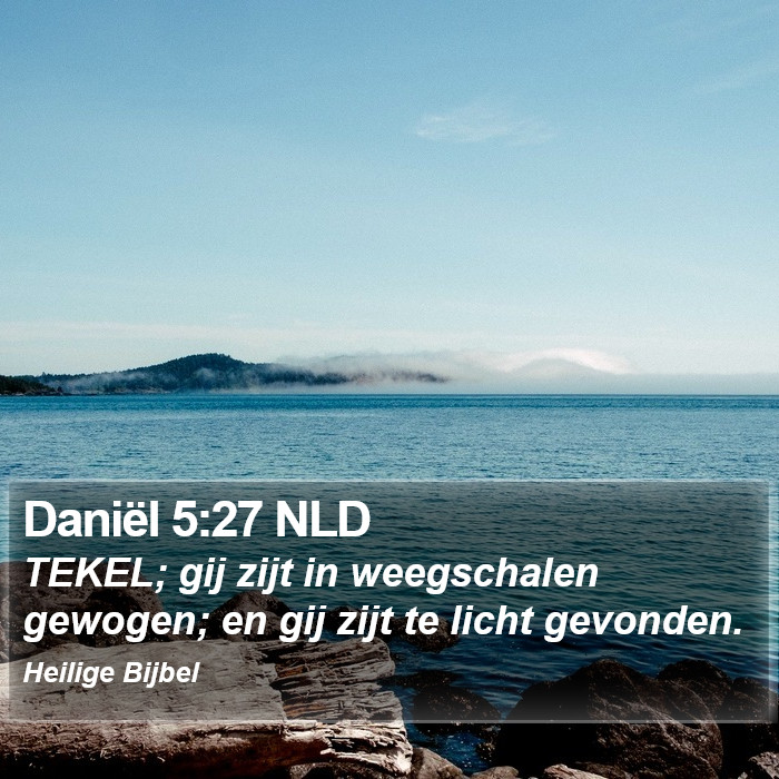 Daniël 5:27 NLD Bible Study