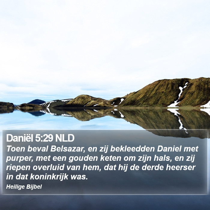 Daniël 5:29 NLD Bible Study