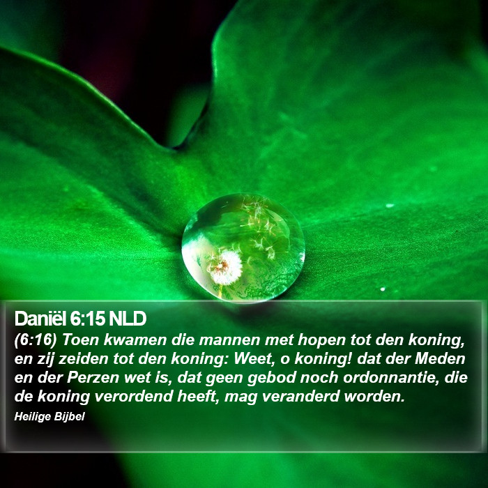 Daniël 6:15 NLD Bible Study