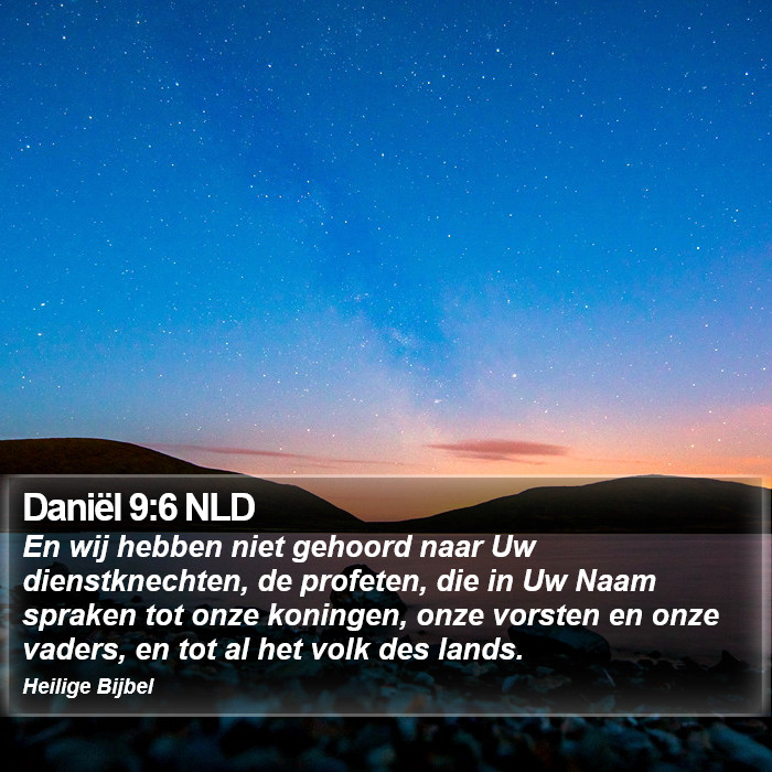 Daniël 9:6 NLD Bible Study