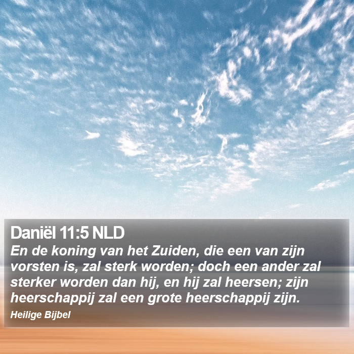 Daniël 11:5 NLD Bible Study