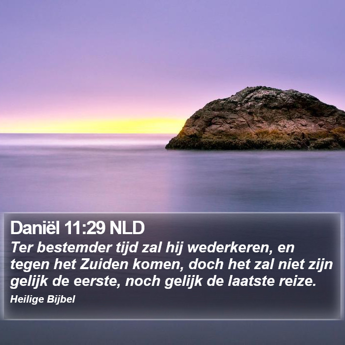 Daniël 11:29 NLD Bible Study