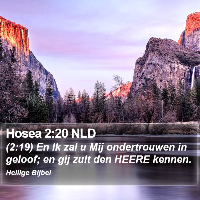 Hosea 2:20 NLD Bible Study