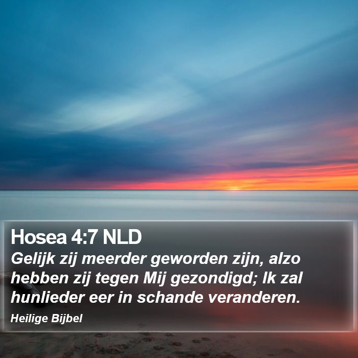 Hosea 4:7 NLD Bible Study