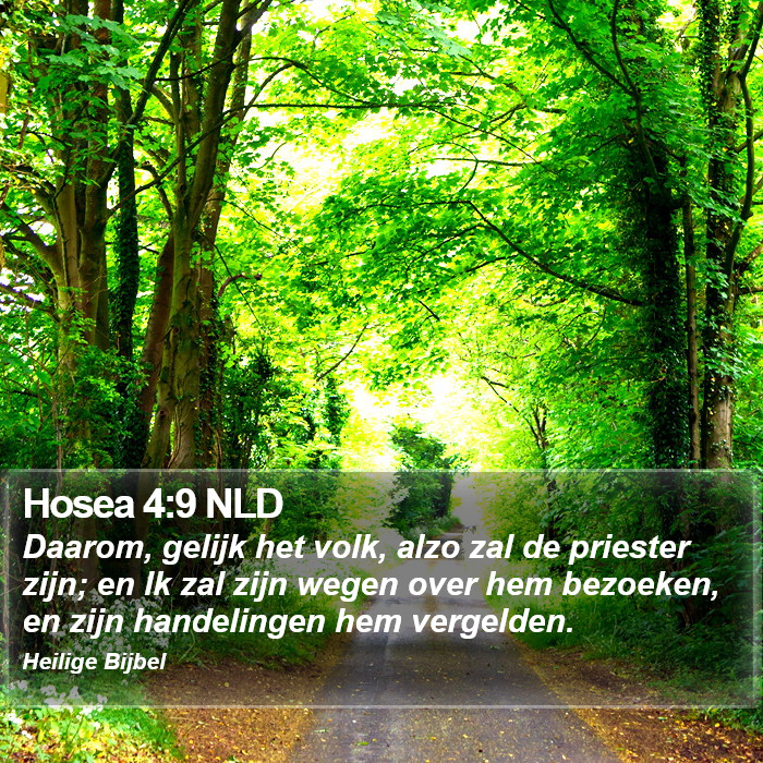 Hosea 4:9 NLD Bible Study