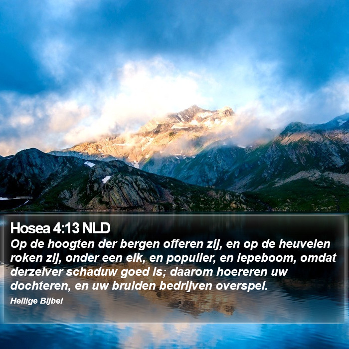 Hosea 4:13 NLD Bible Study