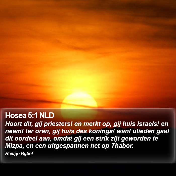 Hosea 5:1 NLD Bible Study
