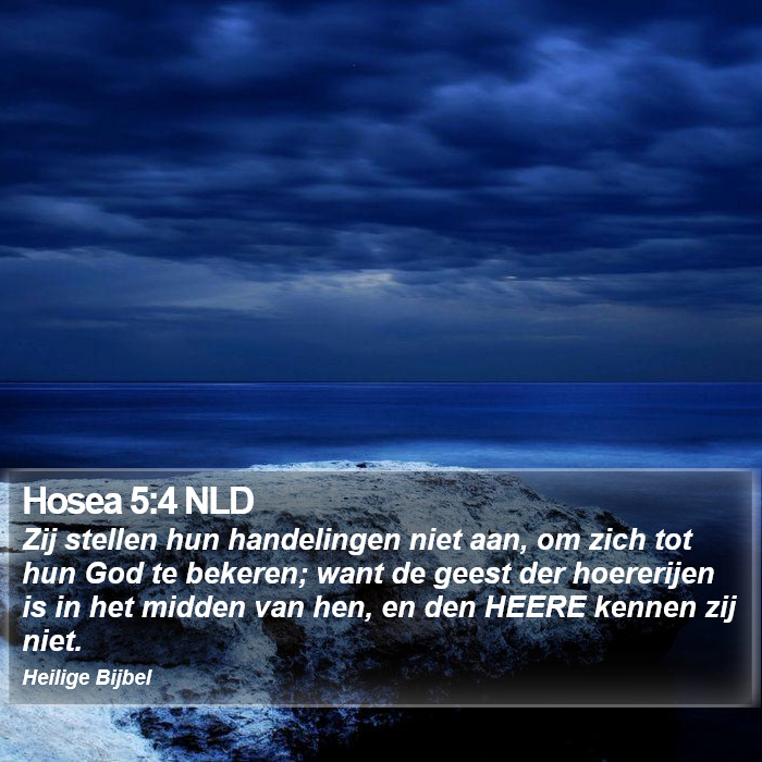 Hosea 5:4 NLD Bible Study