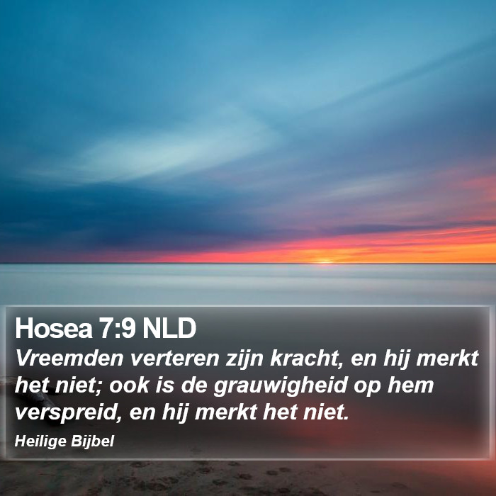 Hosea 7:9 NLD Bible Study