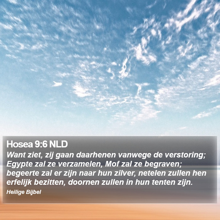 Hosea 9:6 NLD Bible Study