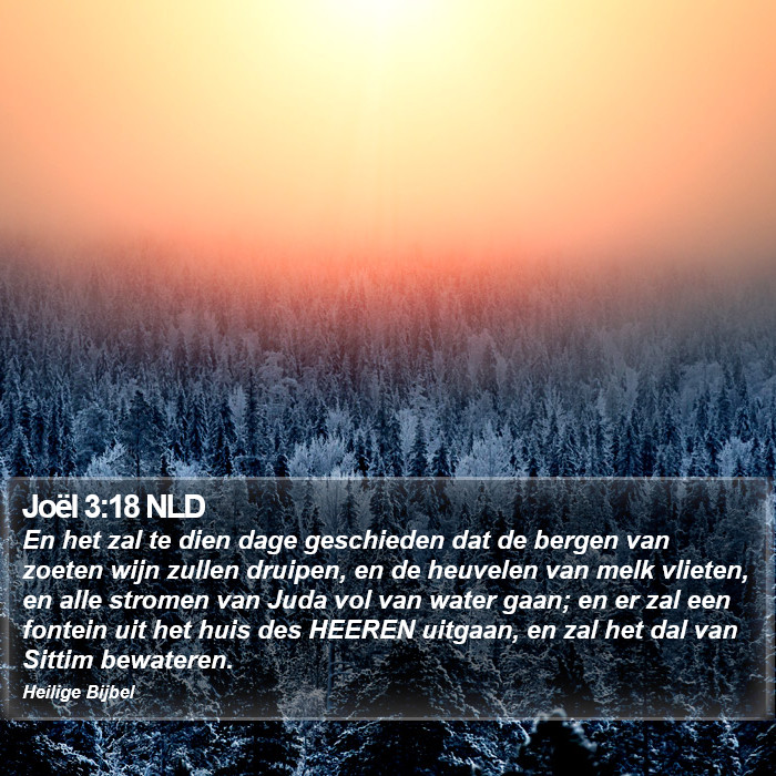 Joël 3:18 NLD Bible Study