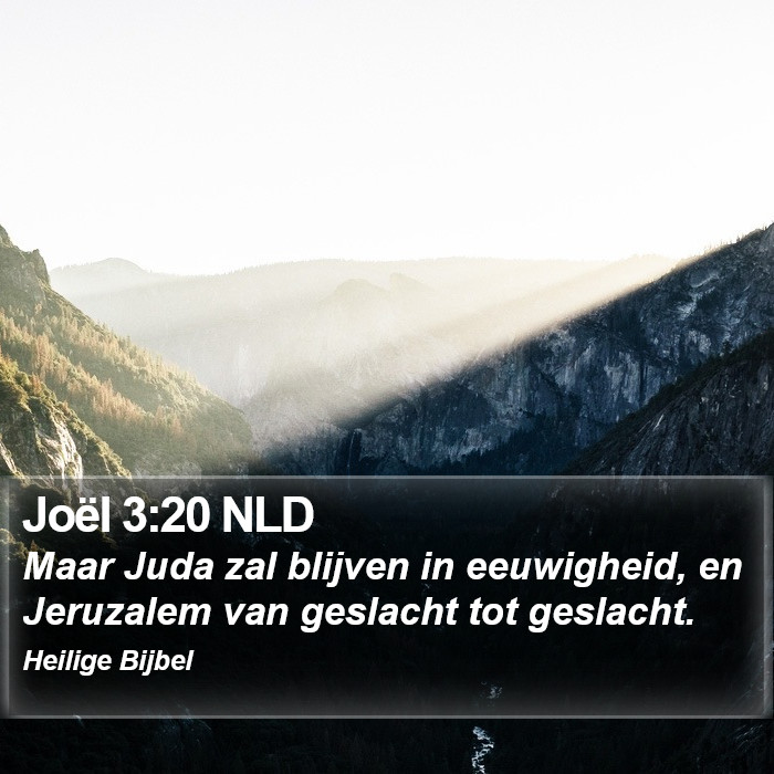 Joël 3:20 NLD Bible Study