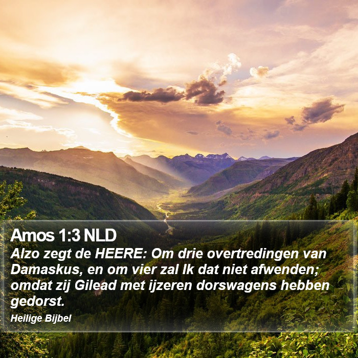 Amos 1:3 NLD Bible Study