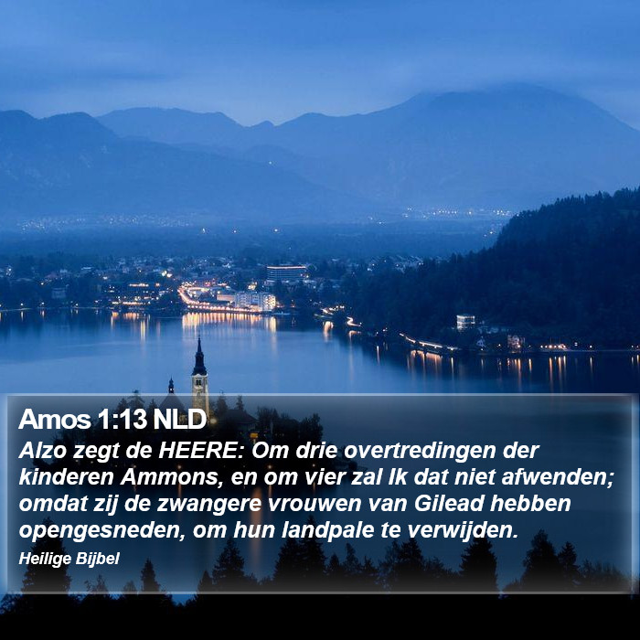 Amos 1:13 NLD Bible Study