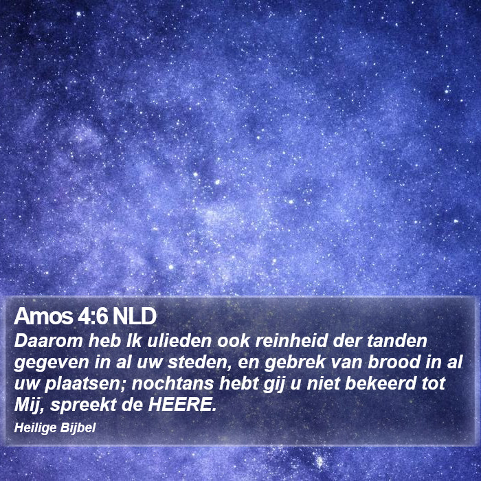 Amos 4:6 NLD Bible Study