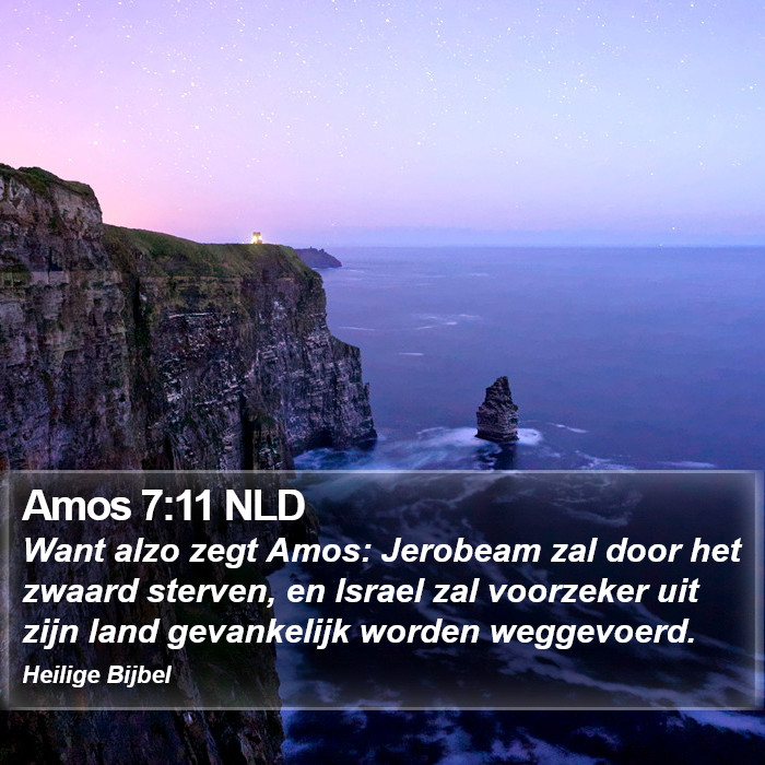 Amos 7:11 NLD Bible Study