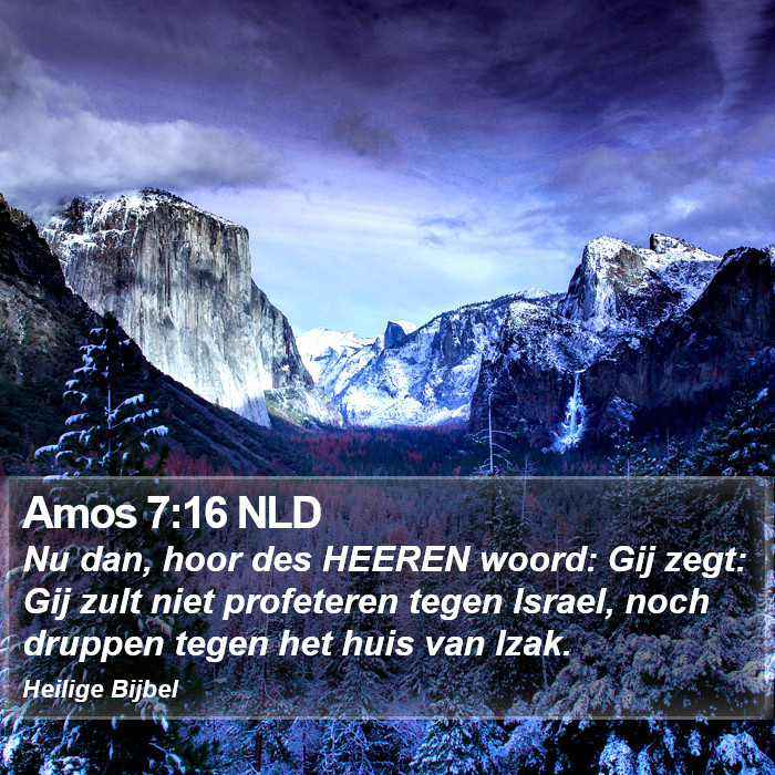 Amos 7:16 NLD Bible Study