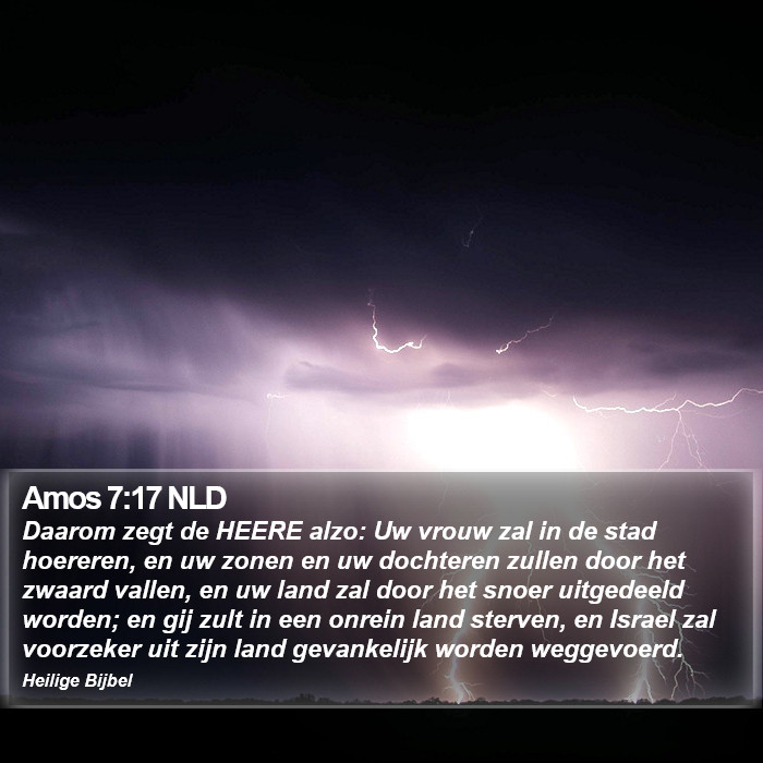 Amos 7:17 NLD Bible Study