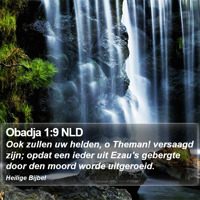 Obadja 1:9 NLD Bible Study