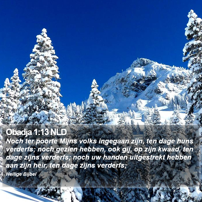 Obadja 1:13 NLD Bible Study