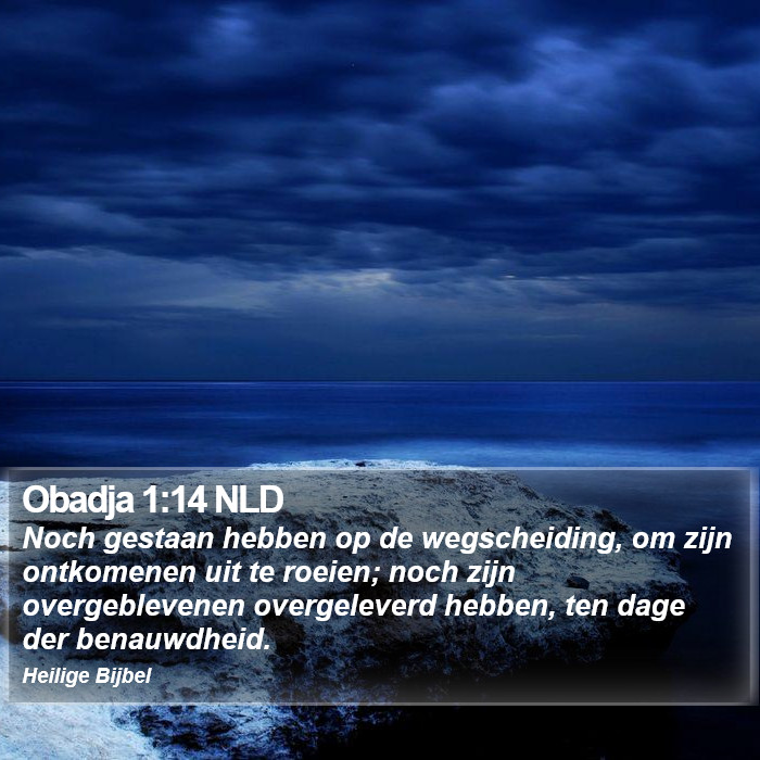 Obadja 1:14 NLD Bible Study