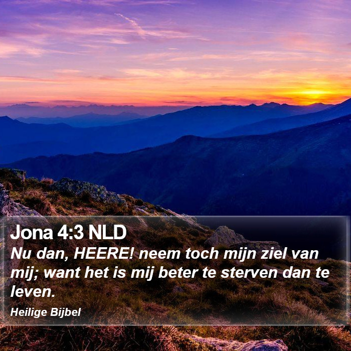 Jona 4:3 NLD Bible Study