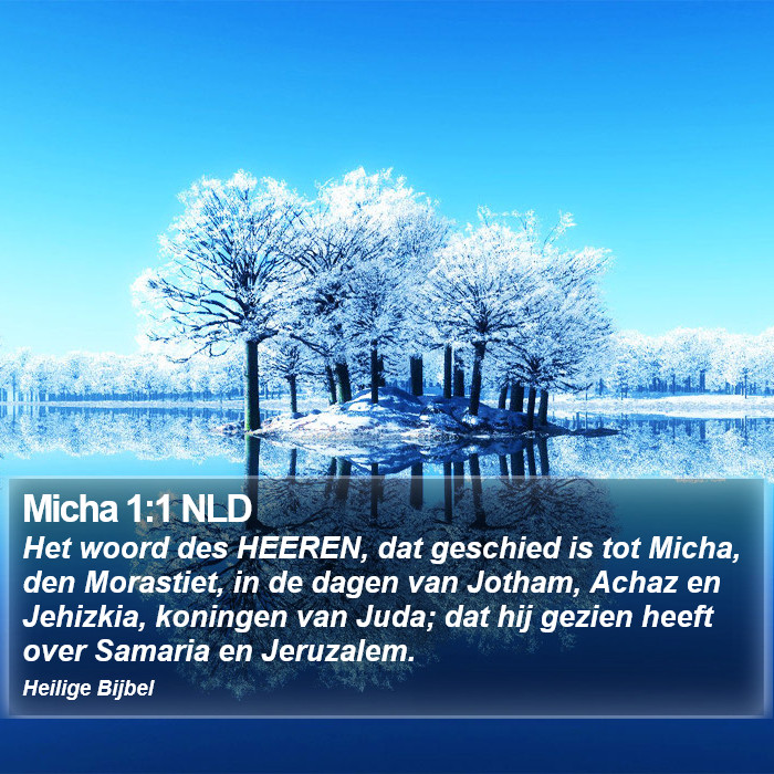 Micha 1:1 NLD Bible Study