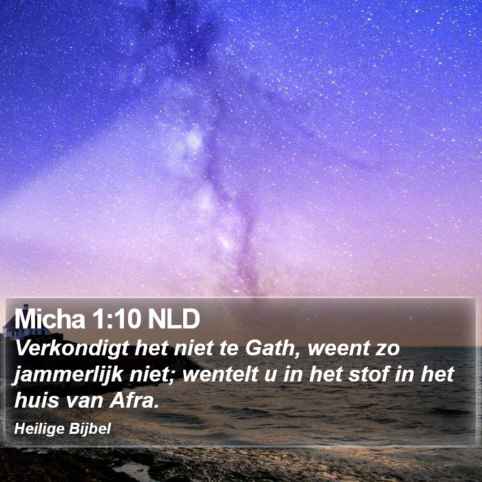 Micha 1:10 NLD Bible Study