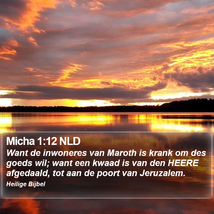 Micha 1:12 NLD Bible Study