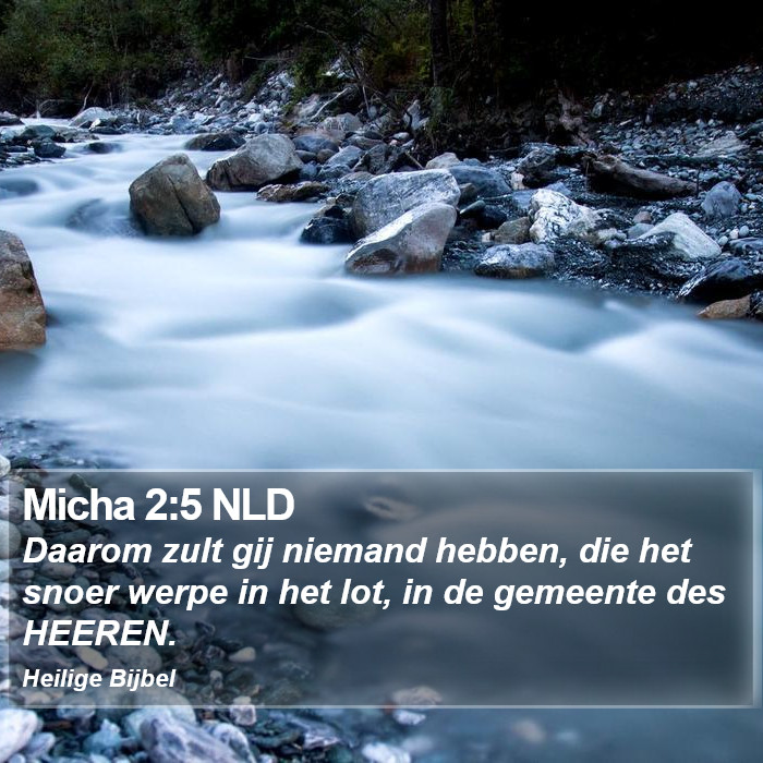 Micha 2:5 NLD Bible Study