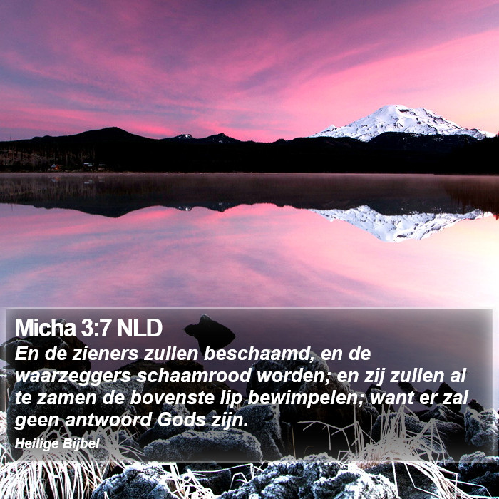Micha 3:7 NLD Bible Study