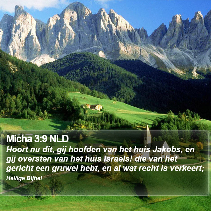 Micha 3:9 NLD Bible Study