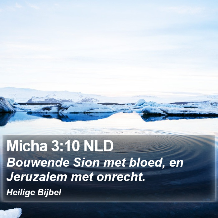 Micha 3:10 NLD Bible Study