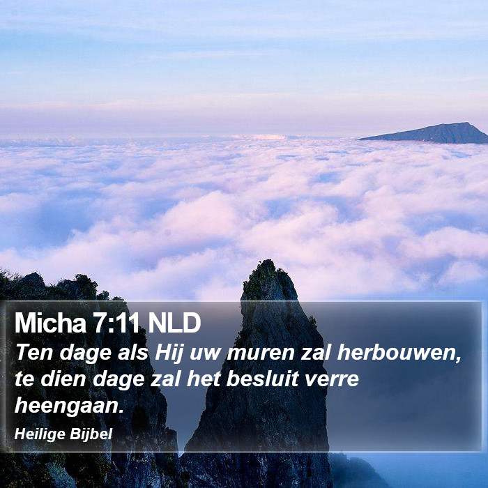 Micha 7:11 NLD Bible Study