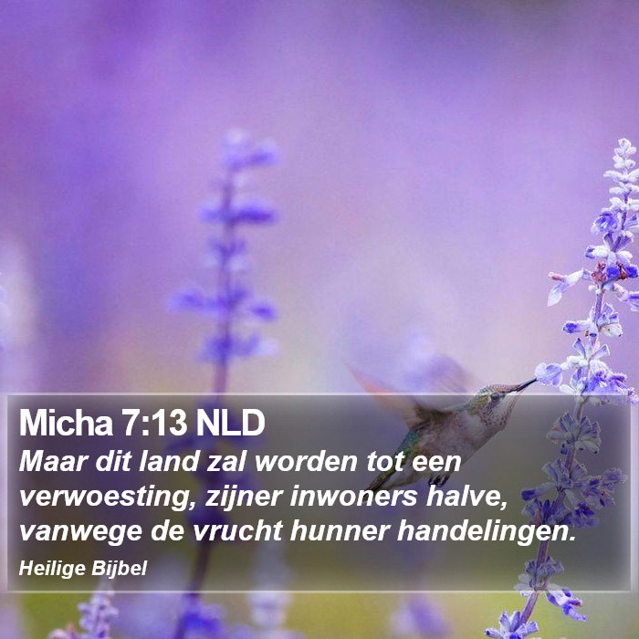 Micha 7:13 NLD Bible Study