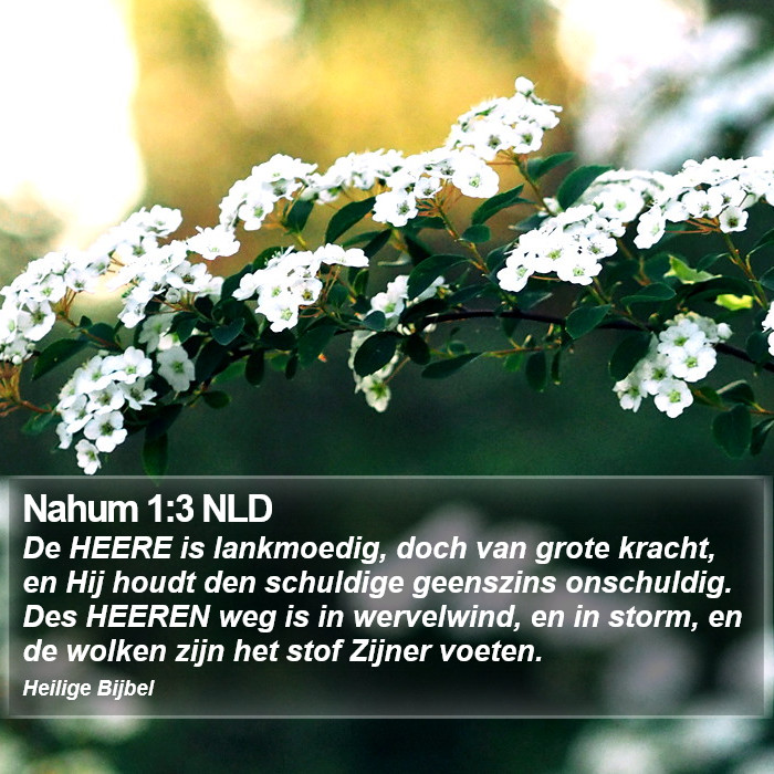 Nahum 1:3 NLD Bible Study