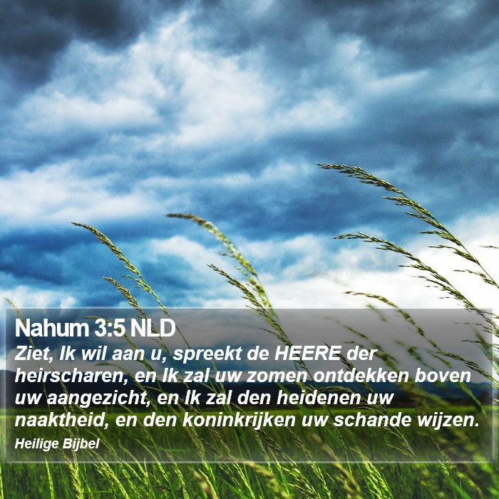 Nahum 3:5 NLD Bible Study