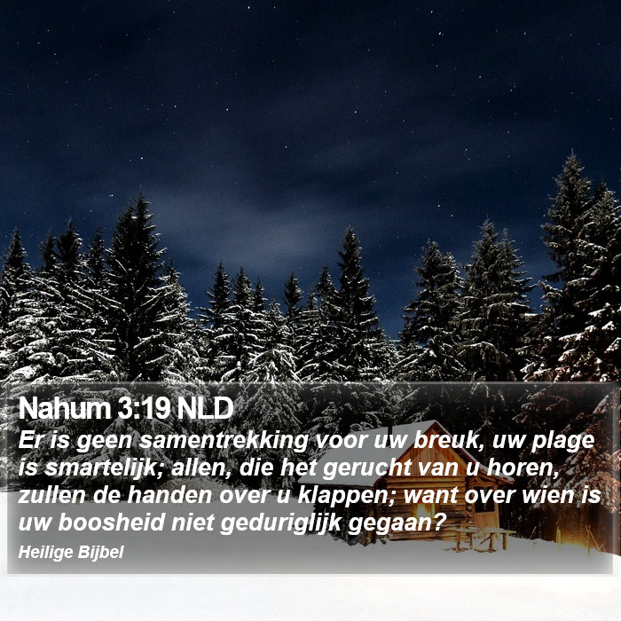 Nahum 3:19 NLD Bible Study