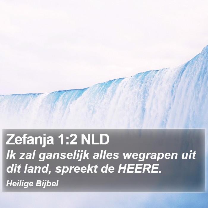 Zefanja 1:2 NLD Bible Study