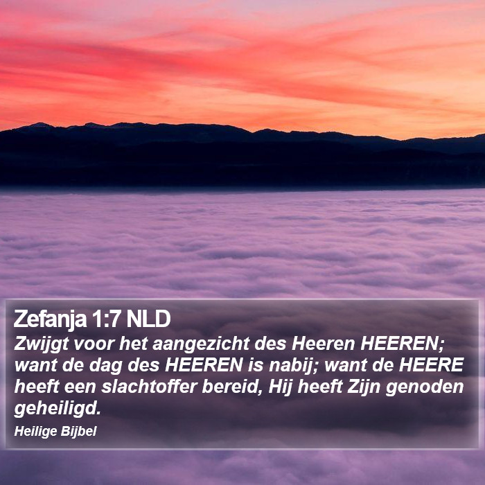 Zefanja 1:7 NLD Bible Study