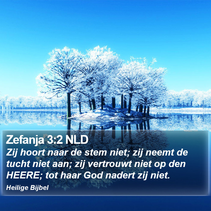 Zefanja 3:2 NLD Bible Study