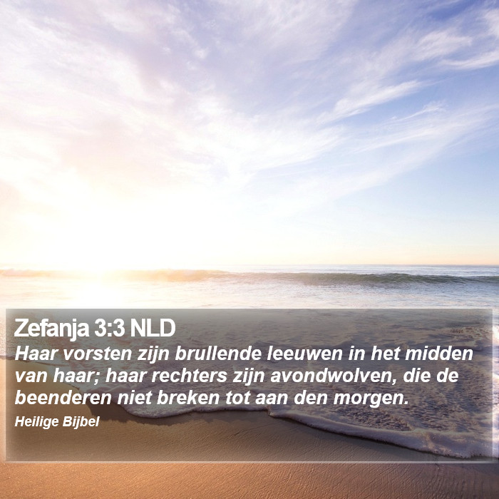 Zefanja 3:3 NLD Bible Study