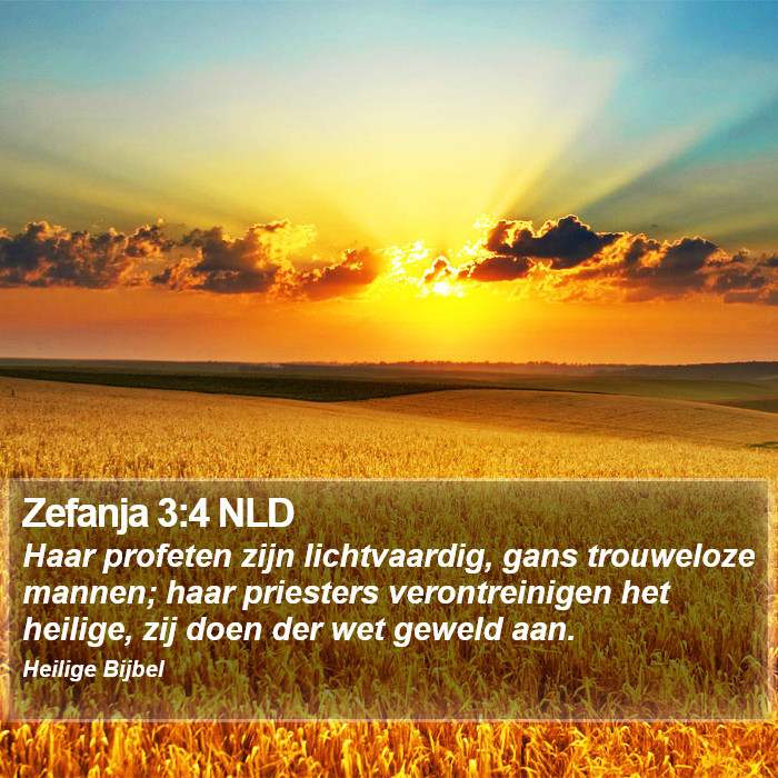 Zefanja 3:4 NLD Bible Study