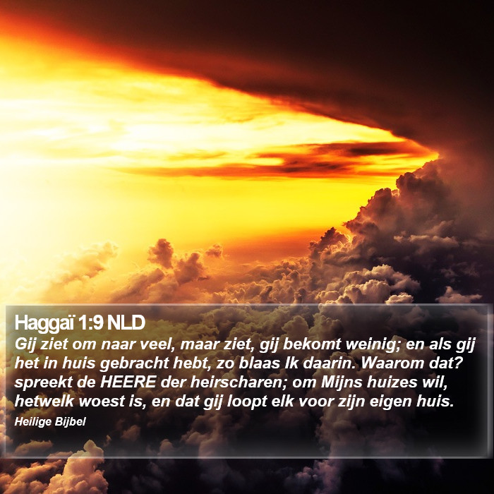 Haggaï 1:9 NLD Bible Study