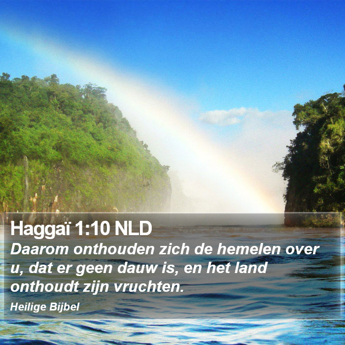 Haggaï 1:10 NLD Bible Study