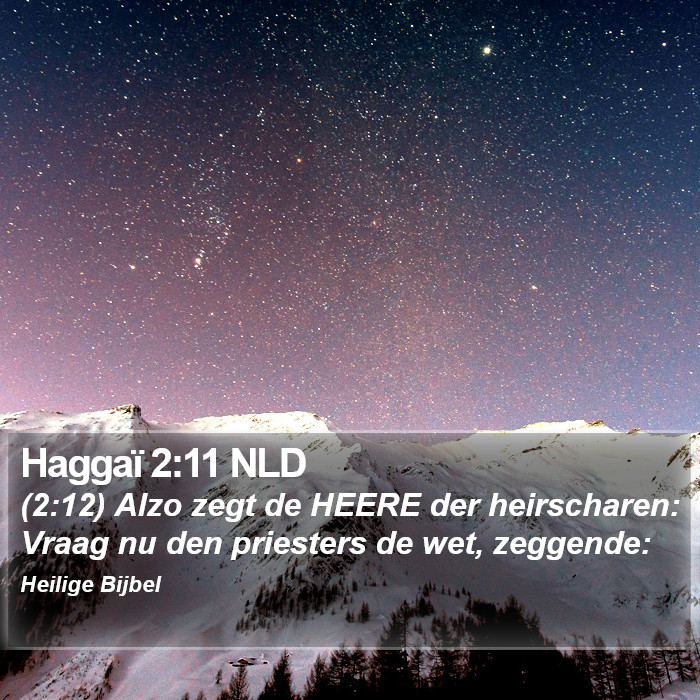 Haggaï 2:11 NLD Bible Study