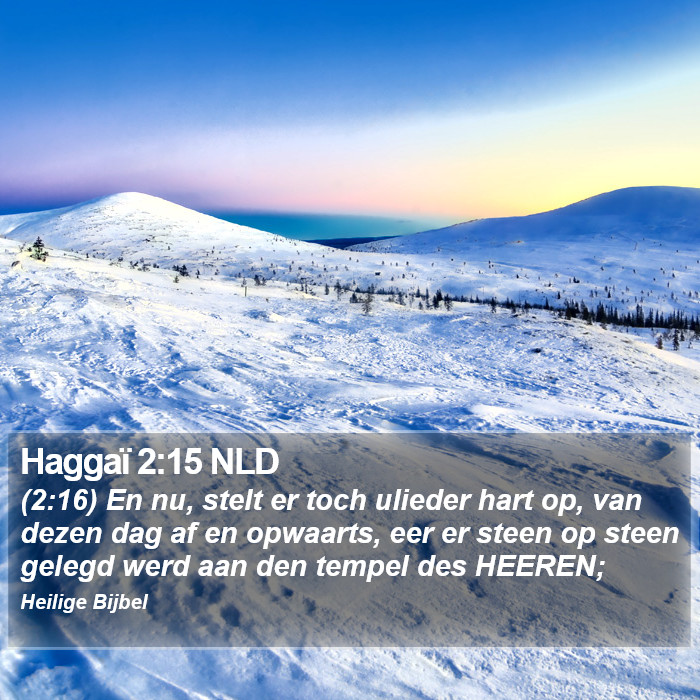Haggaï 2:15 NLD Bible Study