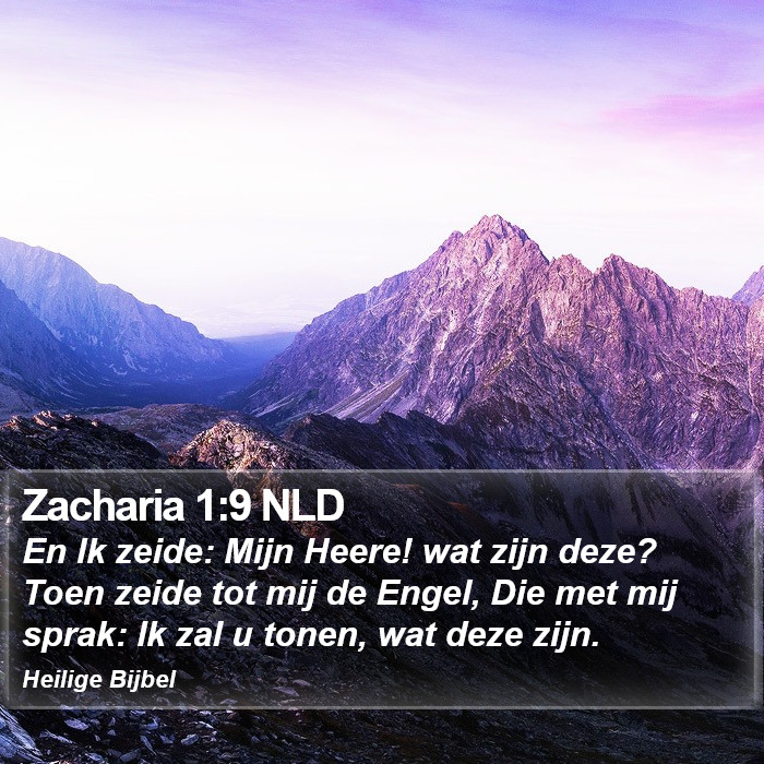 Zacharia 1:9 NLD Bible Study